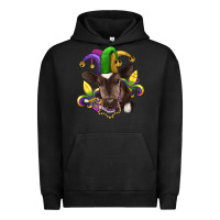 Pigment Black mardi gras baby cow Urban Hoodie - RanaPortraitStore