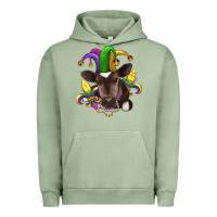 Pigment Oil Green mardi gras baby cow Urban Hoodie - RanaPortraitStore
