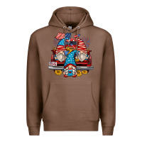 Chestnut 4th of july gnomes farm truck Premium Hoodie - Zillion Design Studio