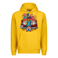 Lemon 4th of july gnomes farm truck Premium Hoodie - Zillion Design Studio
