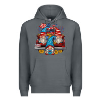 Rock 4th of july gnomes farm truck Premium Hoodie - Zillion Design Studio