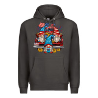 Smoke 4th of july gnomes farm truck Premium Hoodie - Zillion Design Studio