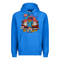 True Royal 4th of july gnomes farm truck Premium Hoodie - Zillion Design Studio