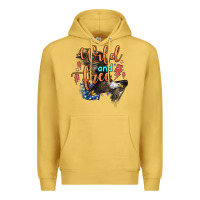 Antique Gold wild and free Premium Hoodie - Zillion Design Studio