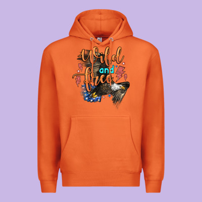Wild And Free Premium Hoodie Designed By Zillion Design Studio