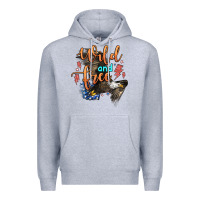 Heather Grey wild and free Premium Hoodie - Zillion Design Studio
