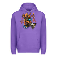 Purple wild and free Premium Hoodie - Zillion Design Studio