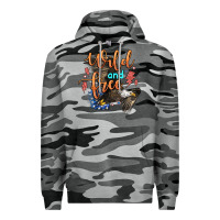 Slate Camo wild and free Premium Hoodie - Zillion Design Studio