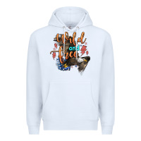 White wild and free Premium Hoodie - Zillion Design Studio