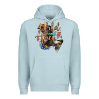Blue Mist wild and free Premium Hoodie - Zillion Design Studio