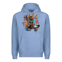 Colony Blue wild and free Premium Hoodie - Zillion Design Studio