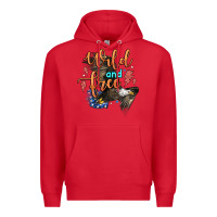 Red wild and free Premium Hoodie - Zillion Design Studio