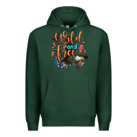 Sports Green wild and free Premium Hoodie - Zillion Design Studio