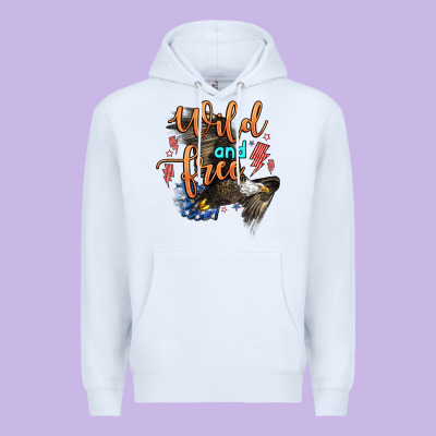 Wild And Free Premium Hoodie Designed By Zillion Design Studio