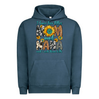 Pigment Midnight Navy i have two titles mom and nana and i rock them bot Urban Hoodie - Zillion Design Studio