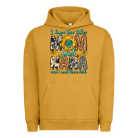 Pigment Peanut Butter i have two titles mom and nana and i rock them bot Urban Hoodie - Zillion Design Studio