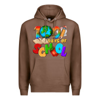 Chestnut 100 days of school Premium Hoodie - texasbilliewilder