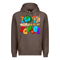 Coffee 100 days of school Premium Hoodie - texasbilliewilder