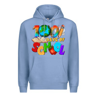 Colony Blue 100 days of school Premium Hoodie - texasbilliewilder