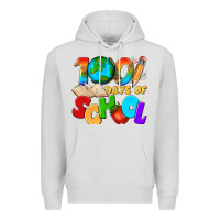 Dove Grey 100 days of school Premium Hoodie - texasbilliewilder