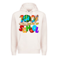 Pale Pink 100 days of school Premium Hoodie - texasbilliewilder