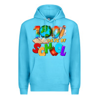 Ocean Blue 100 days of school Premium Hoodie - texasbilliewilder