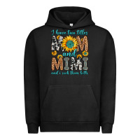 Pigment Black i have two titles mom and mimi and i rock them bot Urban Hoodie - Zillion Design Studio