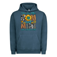 Pigment Midnight Navy i have two titles mom and mimi and i rock them bot Urban Hoodie - Zillion Design Studio