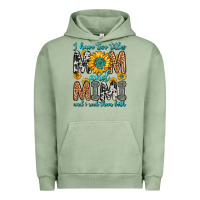Pigment Oil Green i have two titles mom and mimi and i rock them bot Urban Hoodie - Zillion Design Studio