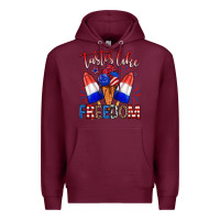 Burgundy taster like freedom Premium Hoodie - Zillion Design Studio