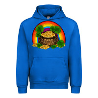 Cobalt st patricks shamrock gold leopard rainbow Urban Hoodie - RanaPortraitStore