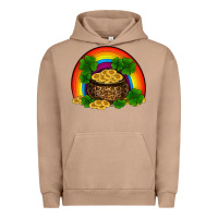 Pigment Burro st patricks shamrock gold leopard rainbow Urban Hoodie - RanaPortraitStore