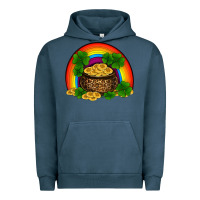 Pigment Midnight Navy st patricks shamrock gold leopard rainbow Urban Hoodie - RanaPortraitStore