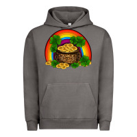 Pigment Tornado st patricks shamrock gold leopard rainbow Urban Hoodie - RanaPortraitStore
