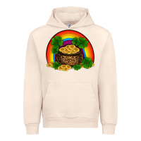 Sandshell st patricks shamrock gold leopard rainbow Urban Hoodie - RanaPortraitStore