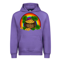 Tulip st patricks shamrock gold leopard rainbow Urban Hoodie - RanaPortraitStore