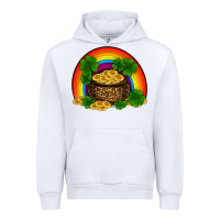 White st patricks shamrock gold leopard rainbow Urban Hoodie - RanaPortraitStore