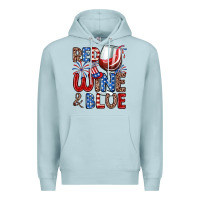 Blue Mist red wine and blue Premium Hoodie - Zillion Design Studio