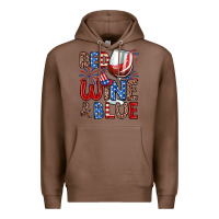 Chestnut red wine and blue Premium Hoodie - Zillion Design Studio