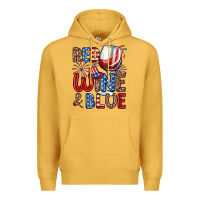 Mustard red wine and blue Premium Hoodie - Zillion Design Studio