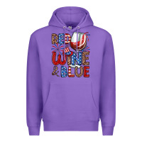 Purple red wine and blue Premium Hoodie - Zillion Design Studio