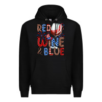 Black red wine and blue Premium Hoodie - Zillion Design Studio