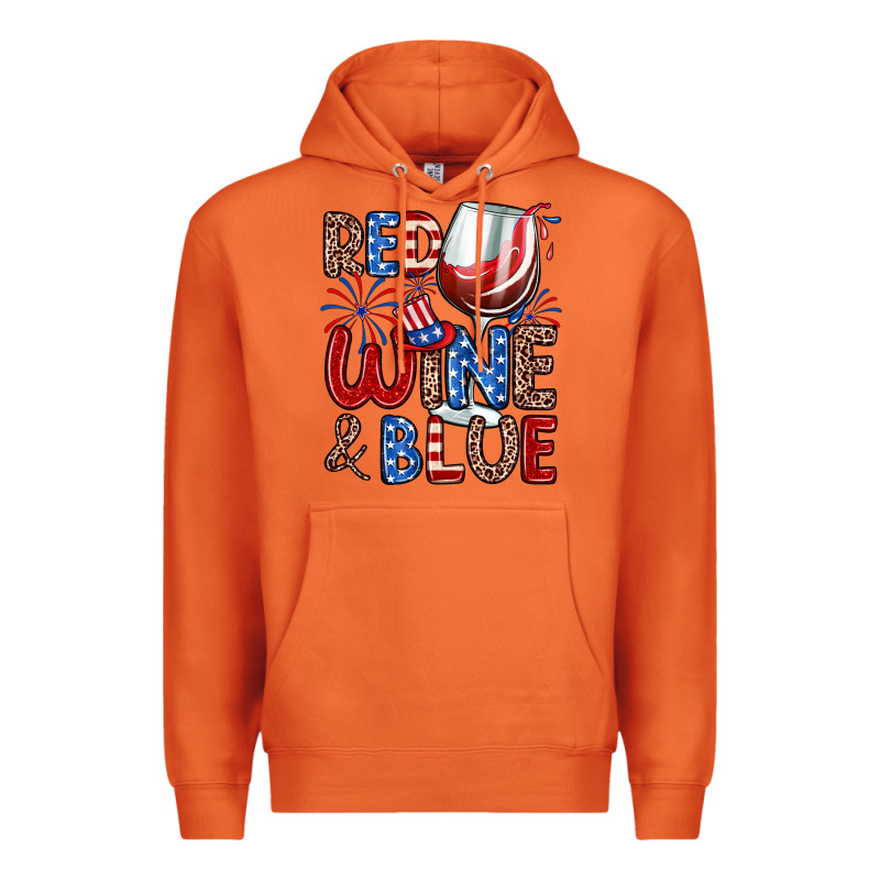 Red Wine And Blue Premium Hoodie by Zillion Design Studio | Teevron
