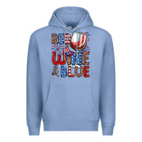 Colony Blue red wine and blue Premium Hoodie - Zillion Design Studio
