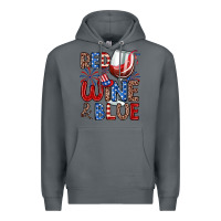 Rock red wine and blue Premium Hoodie - Zillion Design Studio