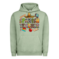 Pigment Oil Green spanish teacher Urban Hoodie - texasbilliewilder