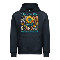 Navy i have two titles mom and grandma and i rock them Urban Hoodie - Zillion Design Studio