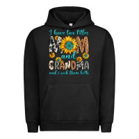 Pigment Black i have two titles mom and grandma and i rock them Urban Hoodie - Zillion Design Studio