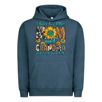 Pigment Midnight Navy i have two titles mom and grandma and i rock them Urban Hoodie - Zillion Design Studio