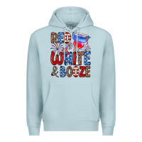 Blue Mist red white and booze Premium Hoodie - Zillion Design Studio